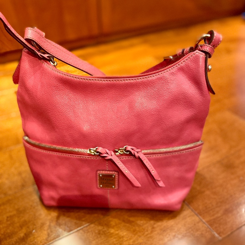 Pink Leather Dooney & Bourke Shoulder Bag